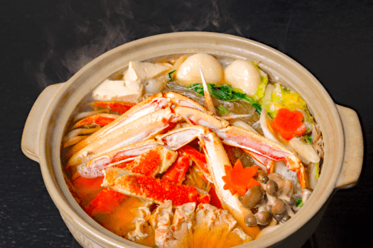 【冬季限定！】『ズワイ蟹鍋』と『鮮魚のお造り盛り合わせ』プラン