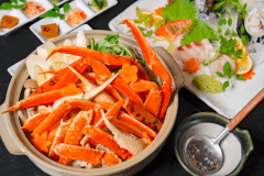 【冬季限定！】『ズワイ蟹鍋』と『鮮魚のお造り盛り合わせ』プラン