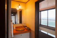 角部屋のお風呂や洗面台