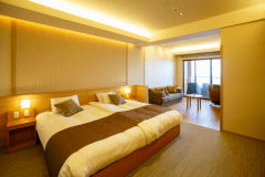 【温泉露天風呂付客室】夕凪潮騒