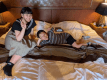 広々とした快適なベッドに、お子様も思わず満面の笑み♪