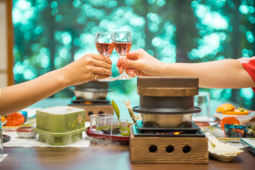 食前酒で乾杯♪