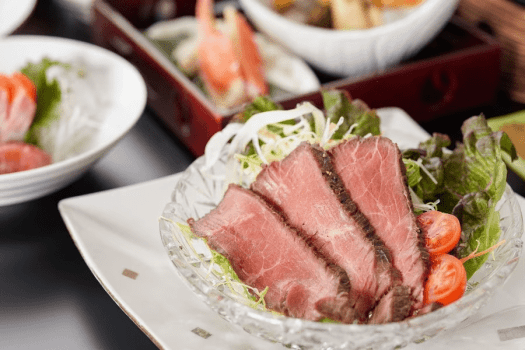 やわらかな食感とコク深い味わいが広がるローストビーフ