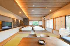 【温泉風呂付】和洋室(10畳+ツイン)|しろがねの湯|50.9㎡ 【温泉風呂付】和洋室(10畳+ツイン)|しろがねの湯|50.9㎡