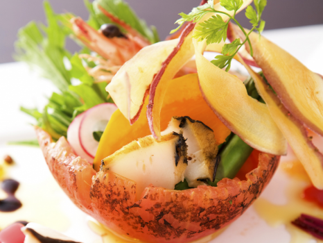 【ご夕食イメージ】料理は五感で楽しむもの。食べる前から心が踊るような逸品をお届けします。