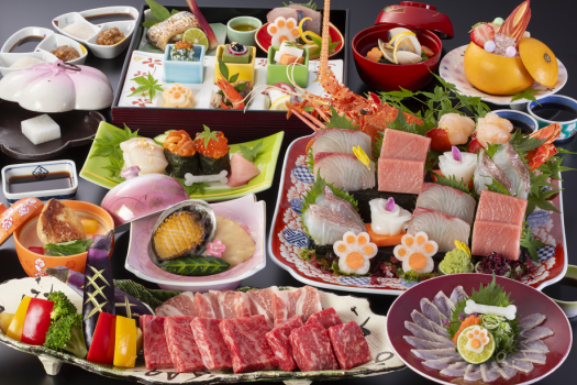 【別邸とら梅】＜ご夕食＞飼い主さんにも、「香川ならでは」の贅沢な食の体験をご提供します。