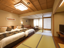 【花くらぶ‐らくわツイン・露天風呂付】お好きなときに、何度でも温泉が楽しめる贅沢なお部屋。