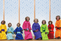 日光さる軍団。太郎次郎一門のおさるさんたちが繰り広げる大喜利やコント芸をお楽しみいただけます。