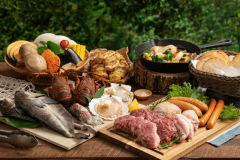 【2食付】ロブスター🦞 豪華海鮮＆4種のこだわりお肉を味わうプレミアムコース★