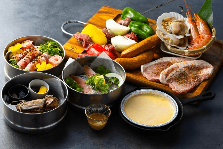 【1泊2食付】＜彩りせいろ蒸しプラン＞湯気までごちそう。 せいろ香るグランピング ～彩りせいろ蒸し＆BBQディナー付き～【期間限定】