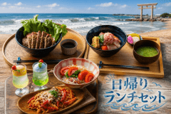 【日帰りランチ】気軽に楽しめるグランマーレ大洗ランチセット / 3000円コース【ご利用時間10：30～13：30】