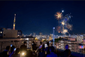 ホテルの屋上から夏の夜を彩る打ち上げ花火を鑑賞♪