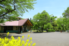 県道沿いに位置しておりすぐに目につきます。受付はすべてこの場所で行います。