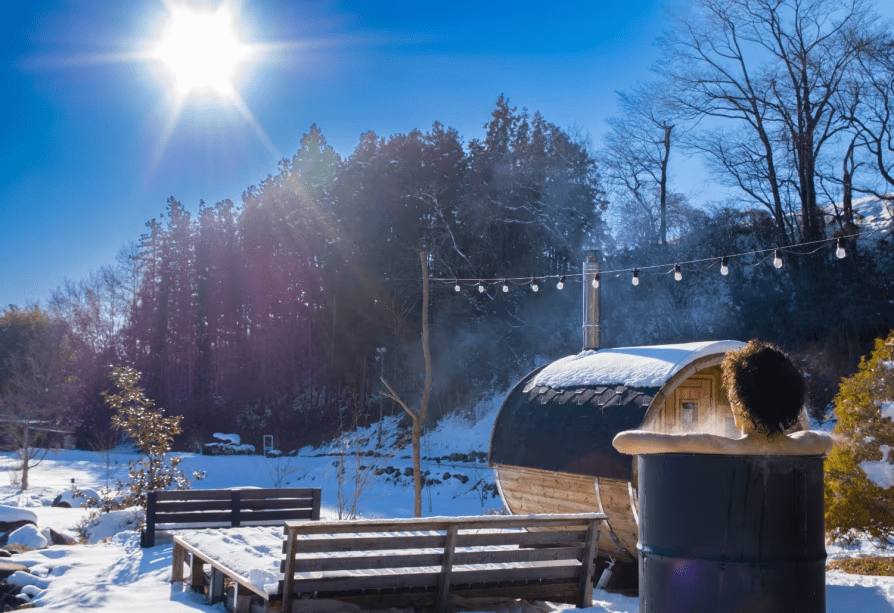 WOODドラム缶風呂（冬）