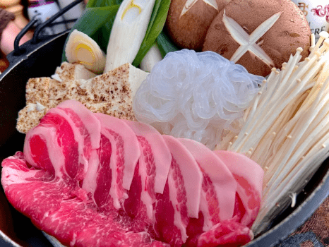 赤城牛すき焼き鍋　(1月～3月末の冬季限定メニュー)