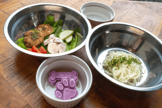 2026夏 愛犬ディナー(①夏バテ防止! しじみ出汁野菜そうめん、②ミニとろとろ焼き&そうめんトッピング具材3種、③ブルーベリーのヨーグルトアイス)※別途追加オプション 2026夏 愛犬ディナー(①夏バテ防止! しじみ出汁野菜そうめん、②ミニとろとろ焼き&そうめんトッピング具材3種、③ブルーベリーのヨーグルトアイス)※別途追加オプション