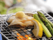 鮑の網焼き