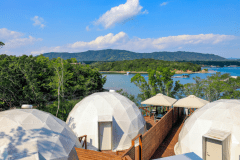 【DOG DOME-ドッグドーム-】4ベッド・直径7ｍドーム型テント