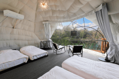 【DOG DOME-ドッグドーム-】4ベッド・直径7ｍドーム型テント