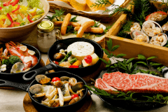 【1泊2食】＜人気No,1＞グランピングBBQプラン～志摩あおさ豚、英虞湾産地貝の浜焼き、黒毛和牛ステーキ。三重の美味を豪快にBBQスタイルで～