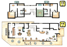 木のおもちゃ館泊　小さいお部屋（お部屋名つみき）定員４名