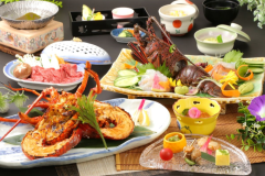 【久慈サンピア日立】茨城県産特大「常陸乃国いせ海老」と「常陸牛」コース 【久慈サンピア日立】茨城県産特大「常陸乃国いせ海老」と「常陸牛」コース