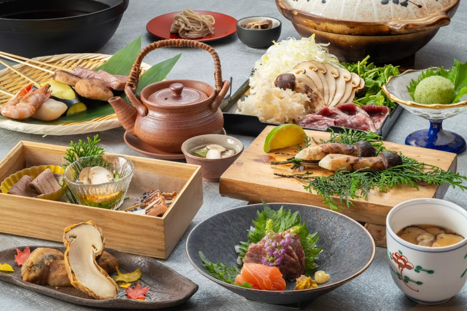 【極】　香る、響く、満ちる秋！松茸づくし囲炉裏会席 ✕フリーフロープラン （松茸のお土産付き）