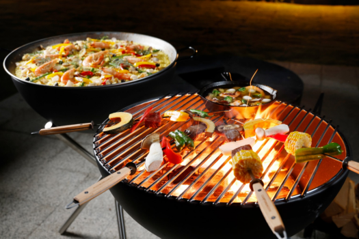【グランピング・夕朝食付】BBQで大満足。夜は満天の星空を眺めながらのひと時を
