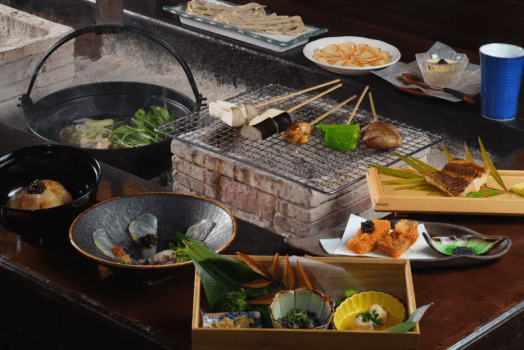 【６月限定】　キャビアだけじゃない！　　チョウザメの魅力を味わい尽くす至極の【極】囲炉裏会席 ✕フリーフロープラン（お土産付き）