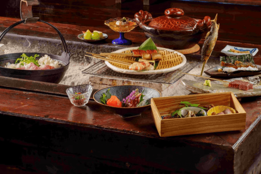 【愛犬とずっと一緒】大切な家族とテーブルを囲もう！本格囲炉裏会席（わんちゃんご飯＋お土産付き）★HP限定★