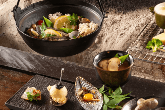 【グランピング・夕朝食付】～信州の恵みを味わう特別な囲炉裏フレンチで極上のひとときを～