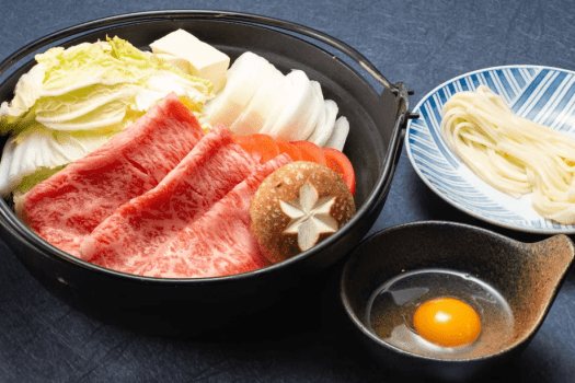 【2月・6月限定】幻の尾崎牛を贅沢にすき焼きで。五感で楽しむ囲炉裏会席ｘフリーフロー