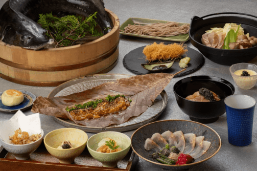 ６月限定　チョウザメと信州の恵みをふんだんに使った究極の会席料理をご賞味ください