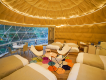 【No Smoking】 Glamp D（up to 6 guests）pet not allowed  [lit-up forest side]