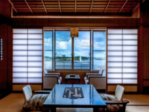 【湖を一望☆スタンダード和室イメージ】昼～夜～朝と湖の表情が変わります。時間によっては噴水が上がります☆