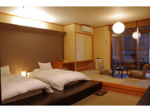 【露天風呂付客室一例】※単独ベットor和ベットは選べません※露天風呂は沸かし湯です