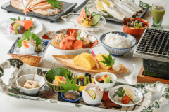 *【和朝食】3種類から選べる炙り魚と、出来立て玉子焼き