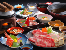 福島牛A4ロースのすきしゃぶ鍋