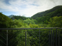 【J-Styleヴィラ／和室】窓から美しい山景を眺める14.5畳の広めの空間。