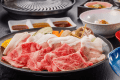 「黒毛和牛&麓山高原豚の焼きしゃぶ」+会津BUKE和膳 「黒毛和牛&麓山高原豚の焼きしゃぶ」+会津BUKE和膳