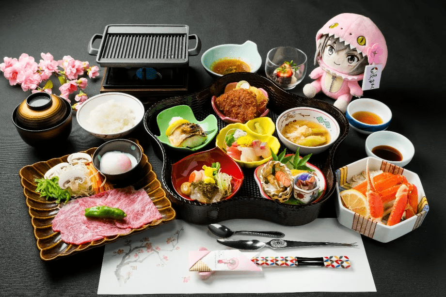 【小梅ルーム】芦原小梅ちゃんコラボ　第四弾　サマーバージョン　福井の魅力満載小梅御膳プラン【一泊二食付】