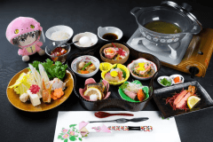 【先行販売】【小梅ルーム】芦原小梅ちゃんコラボ　第四弾　福井の魅力満載小梅御膳プラン【一泊二食付】