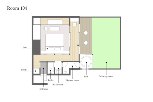 [Toshiyoshiya] 104/Suite with semi-open-air bath and terrace(Non smoking)
