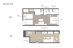 [Ueharaya] 112/Duplex Suite with living room (Non smoking)