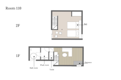 [Ueharaya] 110/Duplex Suite with semi-open-air bath（Non smoking）