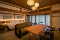 【別館・島茂屋】百十三／表二階のハレ空間／半露天風呂付