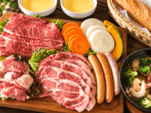 【期間限定】手軽に贅沢✨カジュアルBBQ～お肉3種盛り＆ぷりぷり海老と野菜のアヒージョを堪能～＜1泊2食＞