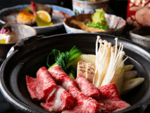 A4等級確約"おおいた和牛"のすき煮鍋