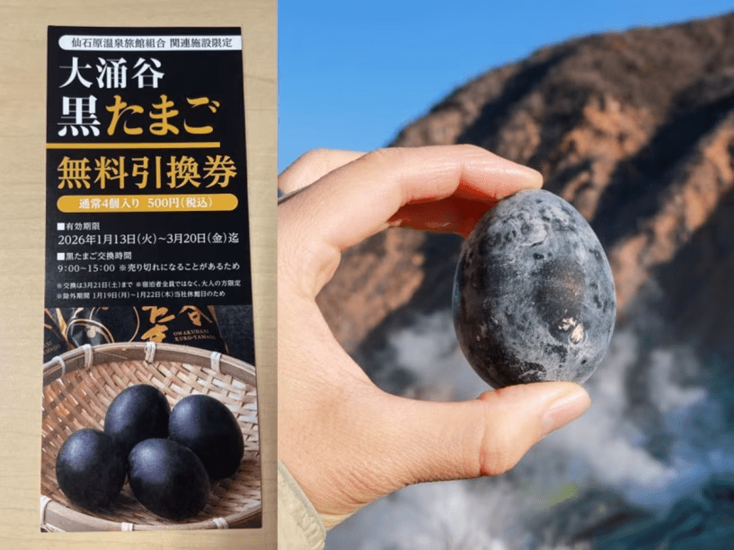 大涌谷の黒たまご※イメージ