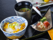 夏季創作和食：トウモロコシ炊き込みご飯　夏野菜の味噌汁